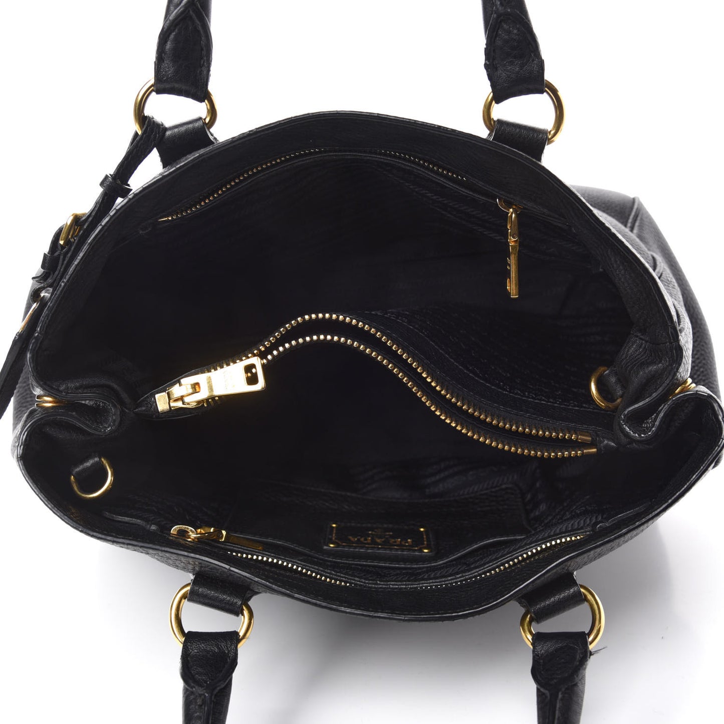 Vitello Daino Shopping Tote Black