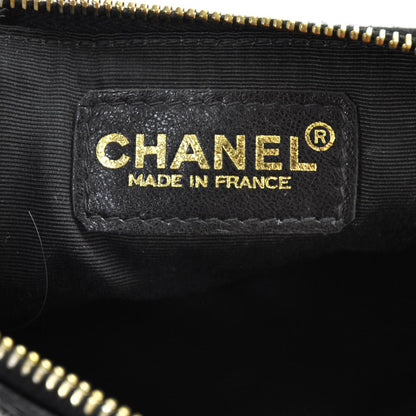 Chanel Lambskin Cosmetic Pouch Black 6 of 6