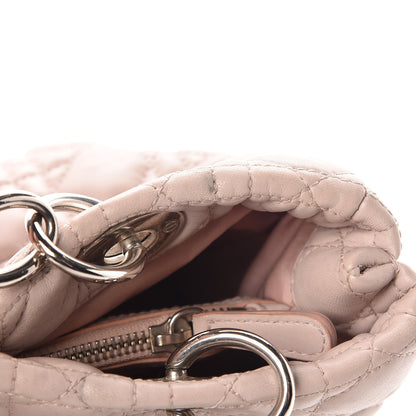 Christian Dior Lambskin Cannage Small Dior Soft Shopping Tote Light Pink 9 of 22