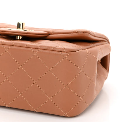 Chanel Lambskin Quilted Mini Square Flap Brown 10 of 11