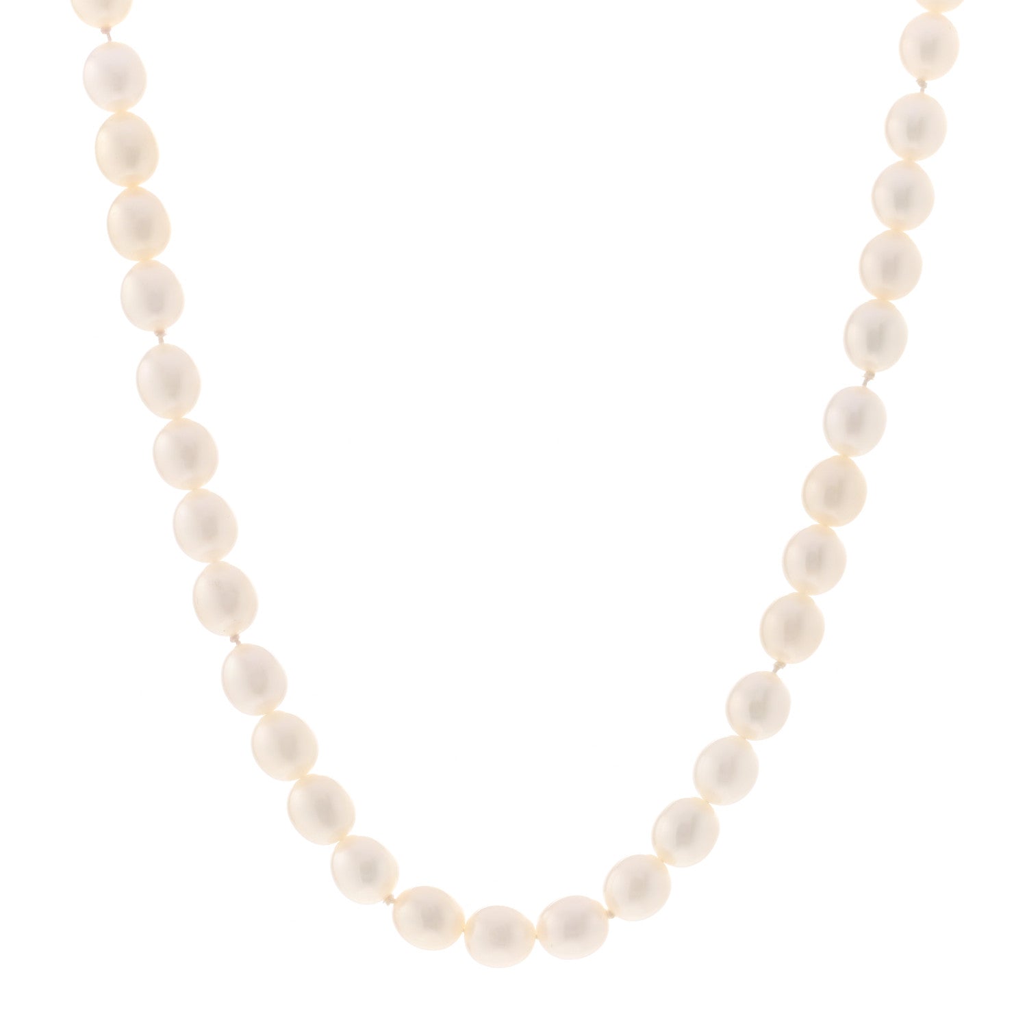 Tiffany Sterling Silver Pearl Strand Toggle Necklace 1 of 4