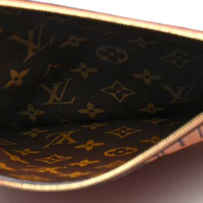 Louis Vuitton Calfskin Neverfull Inside Out MM Pochette Tan 4 of 5