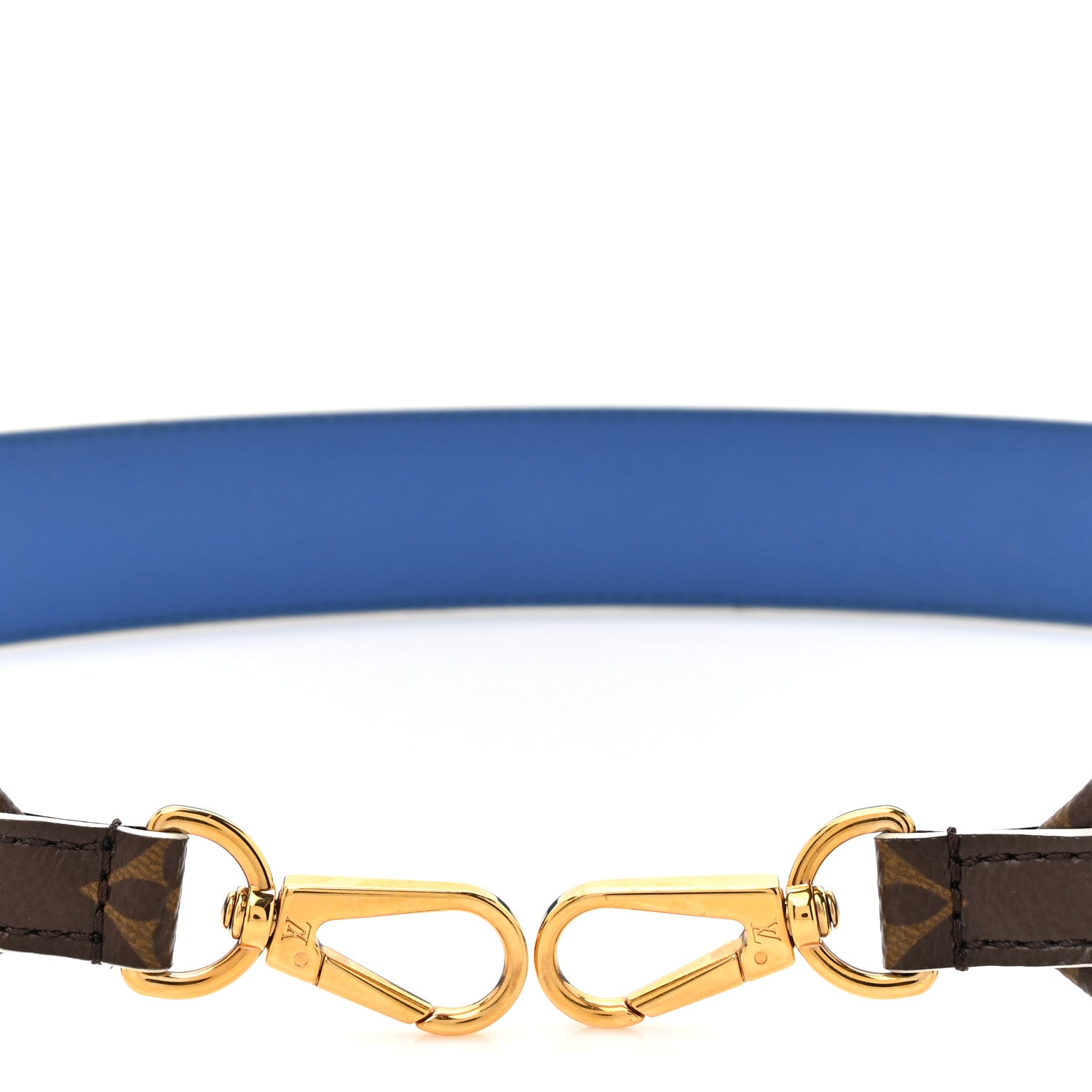 Louis Vuitton Monogram Bandouliere Shoulder Strap Blue 3 of 7