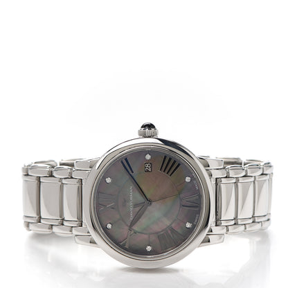 David Yurman Stainless Steel Diamond Black Mother of Pearl 38mm Classic Quartz Watch 2 of 5