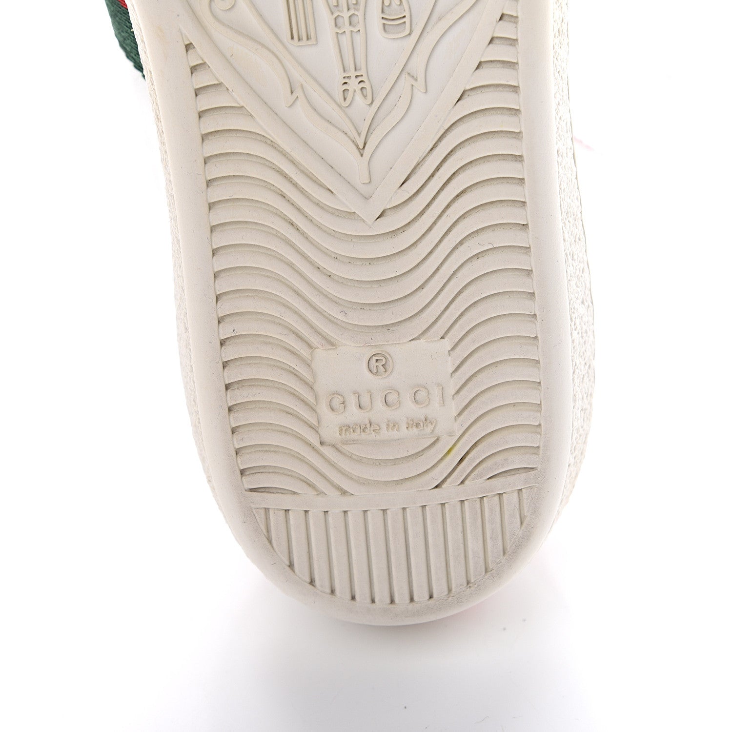 Gucci Calfskin Ayers Web Heart Embroidered Ace Sneakers 36 White 11 of 11