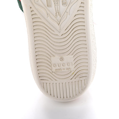 Gucci Calfskin Ayers Web Heart Embroidered Ace Sneakers 36 White 11 of 11