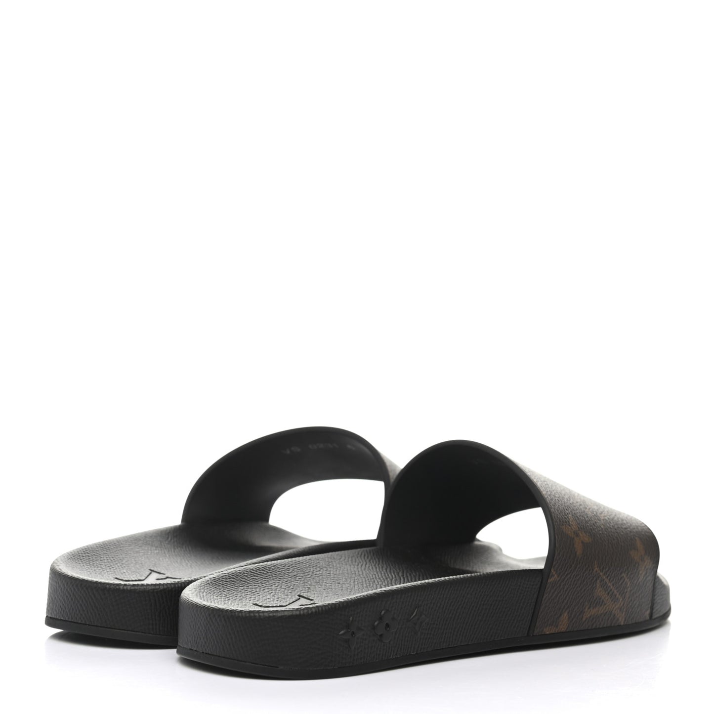 Rubber Monogram Mens Waterfront Mules 6 Macassar
