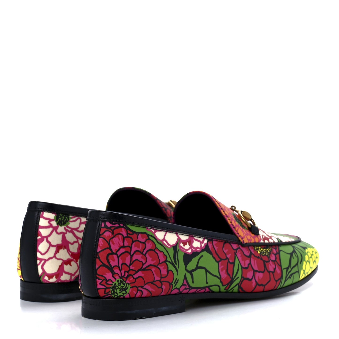 X KEN SCOTT Canvas Infinity Pomponica Womens Jordaan Loafers 35.5 Pink Green Black