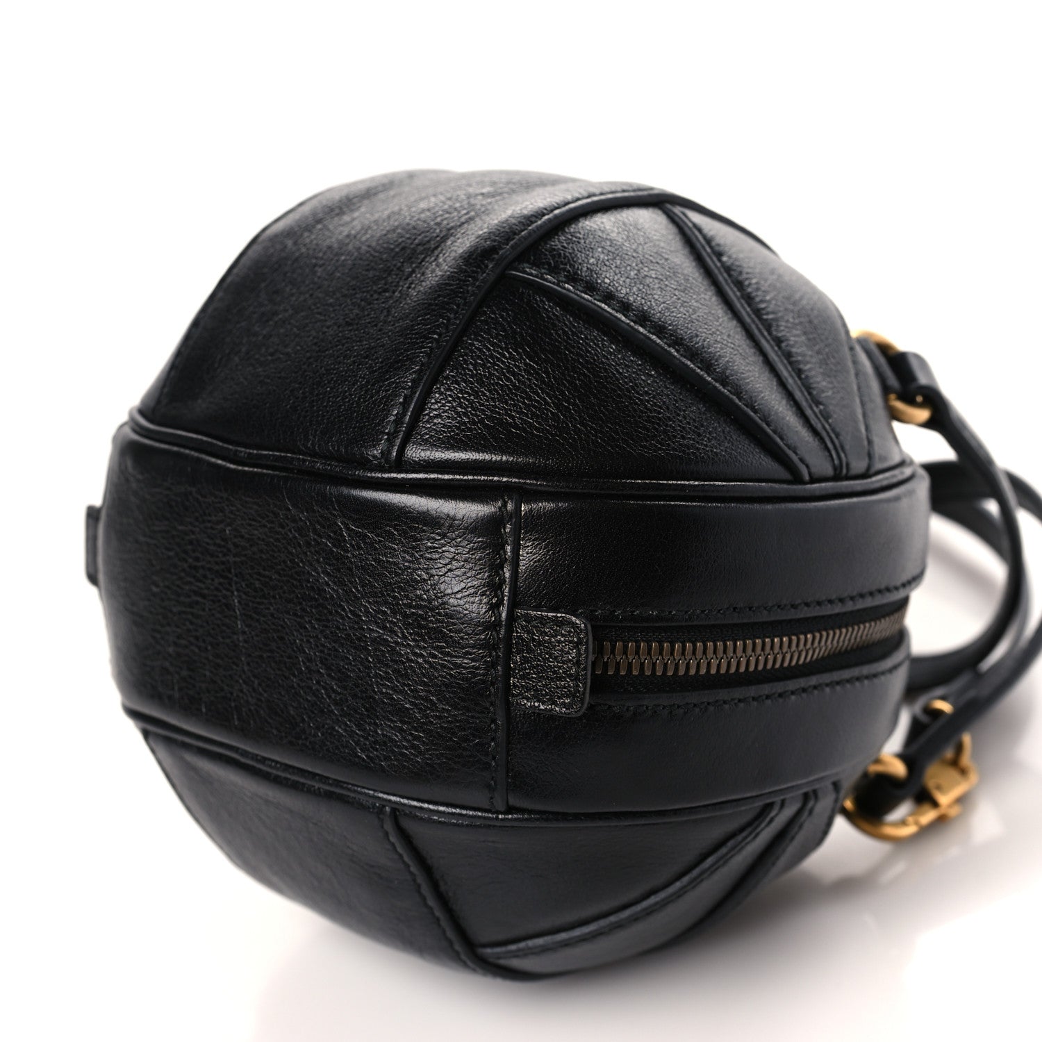 Gucci Piuma Lux Energy Mini Tifosa Basketball Shaped Shoulder Bag Black 9 of 9