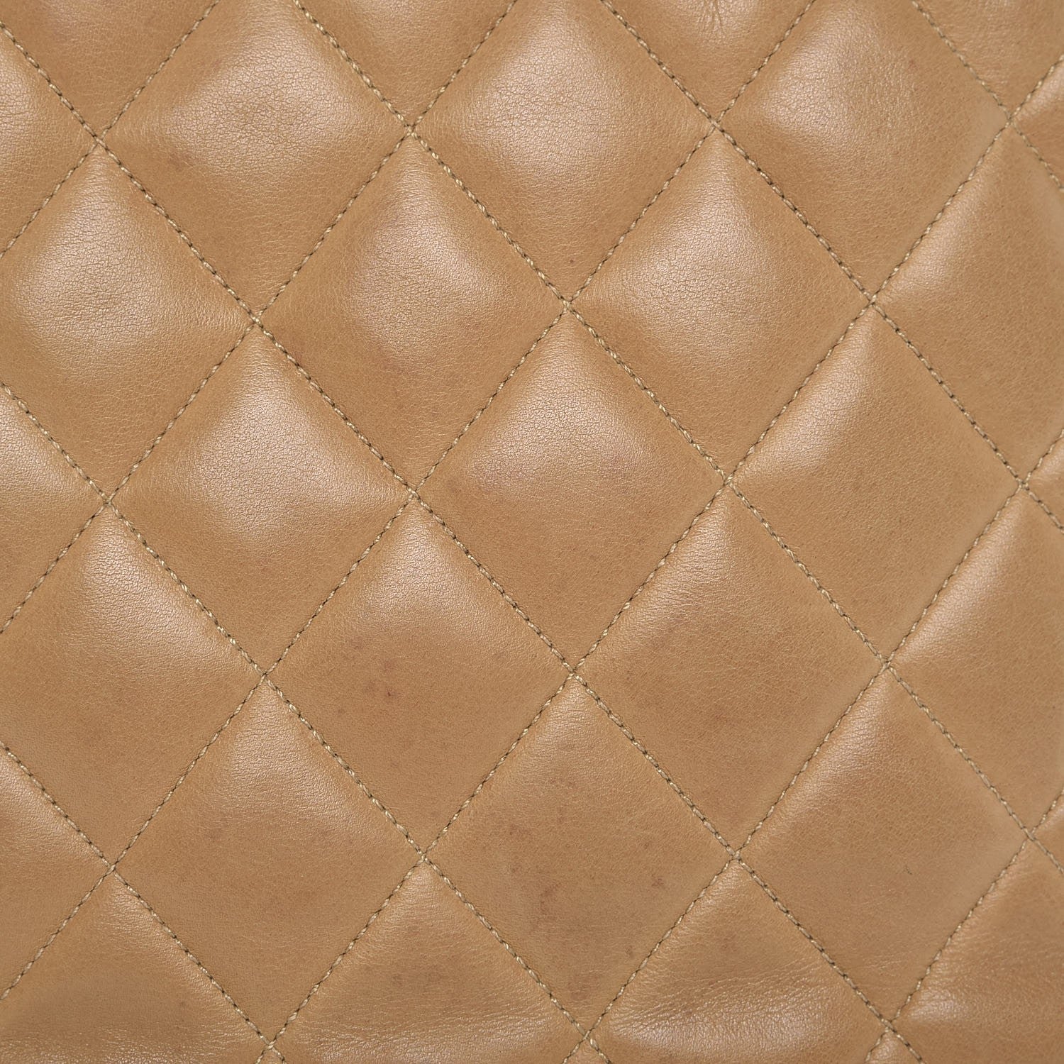 Chanel Lambskin Quilted Shoulder Bag Beige 12 of 21