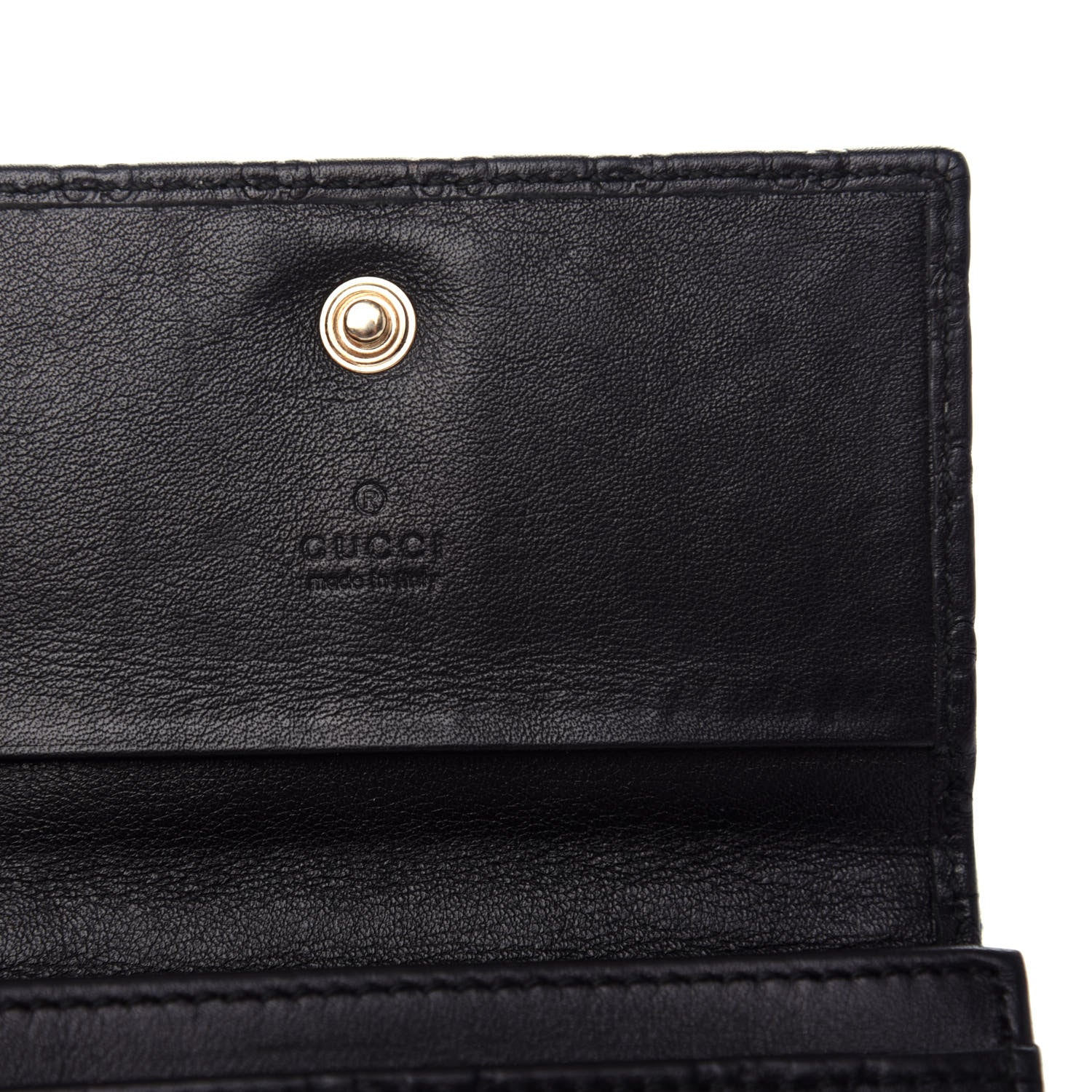 Gucci Guccissima Card Case Black 6 of 7