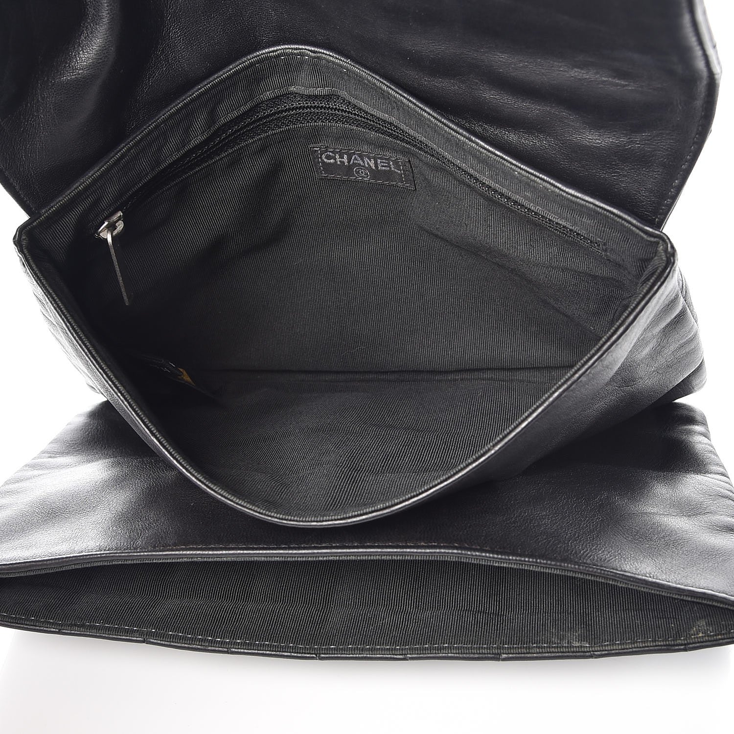 Chanel Lambskin Chocolate Bar Mademoiselle Flap Black 6 of 11