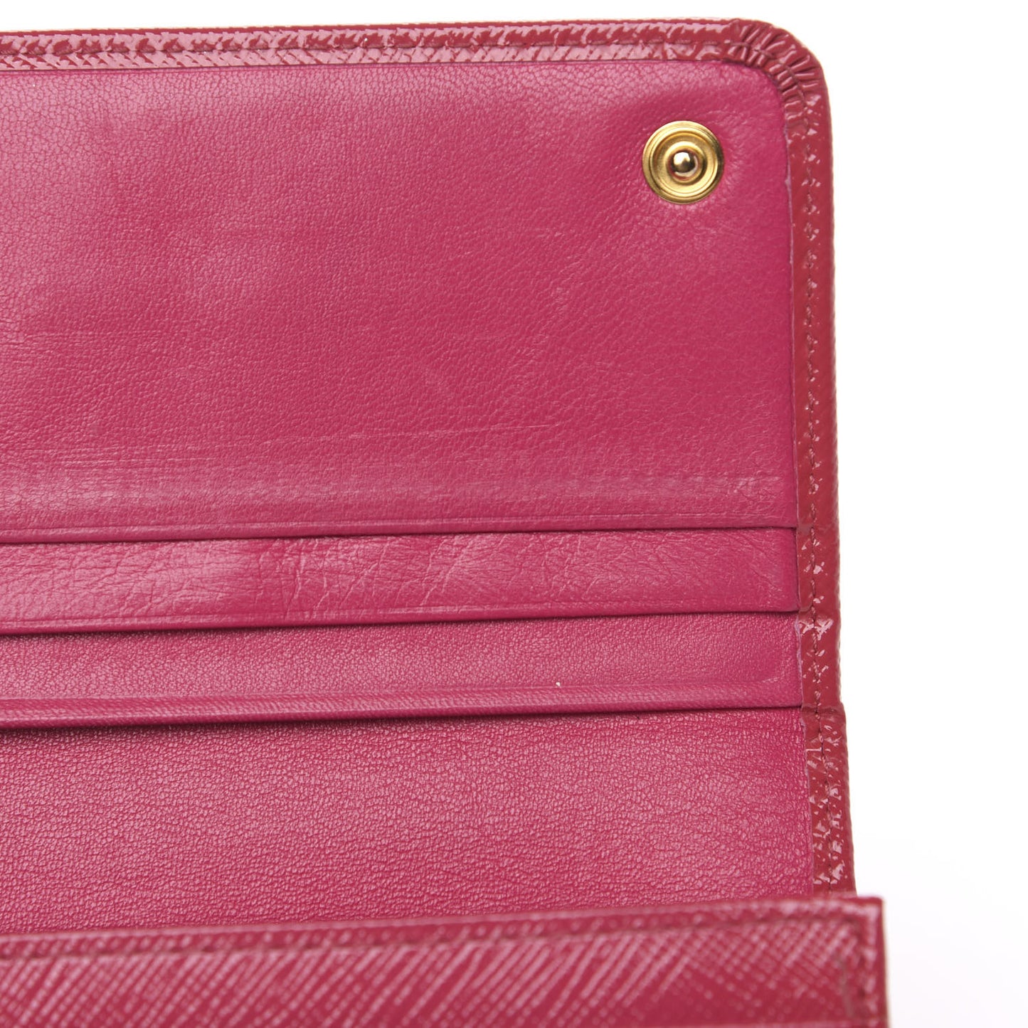 Saffiano Vernice Bow Continental Wallet Peonia