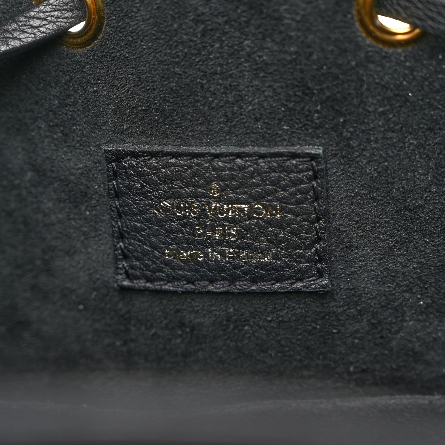 Louis Vuitton Calfskin Lockme Bucket MM Black 6 of 10