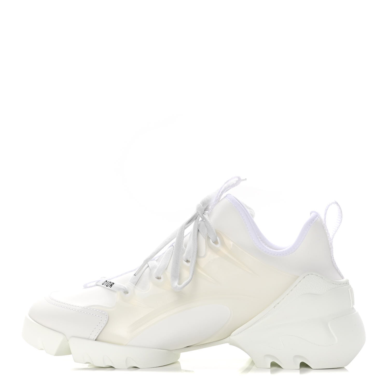 Christian Dior Technical Fabric Rubber Womens D-Connect Sneakers 39 White 1 of 10