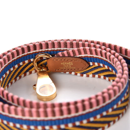 Hermes Toile Swift 25mm Sangle Cavale Shoulder Strap Amber Rose Ete Gold 4 of 6
