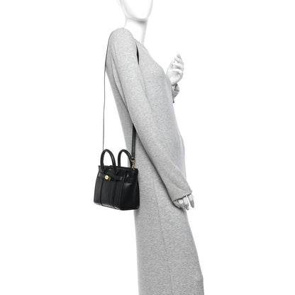 Mulberry Silky Calfskin Micro Bayswater Zip Tote Black 2 of 9