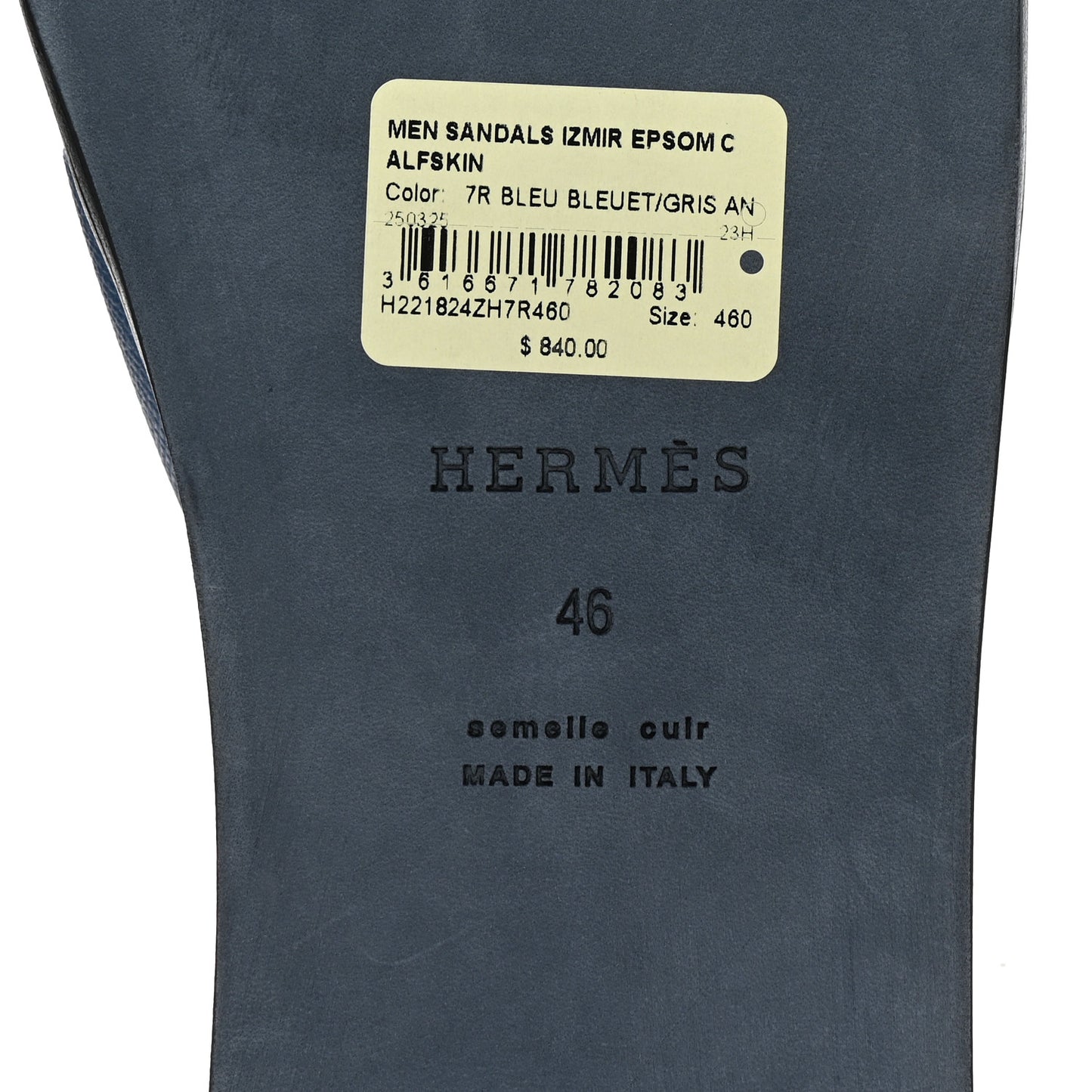 Epsom Mens Izmir Sandals 46 Bleu Bleuet Gris
