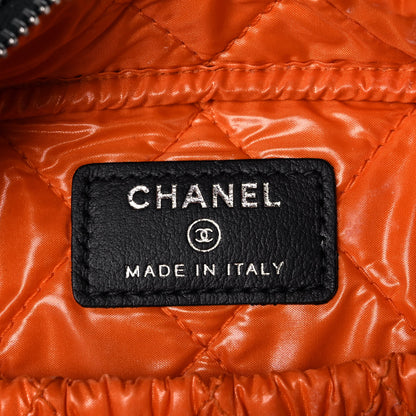 Chanel Denim Small Deauville Case Blue Orange 6 of 12