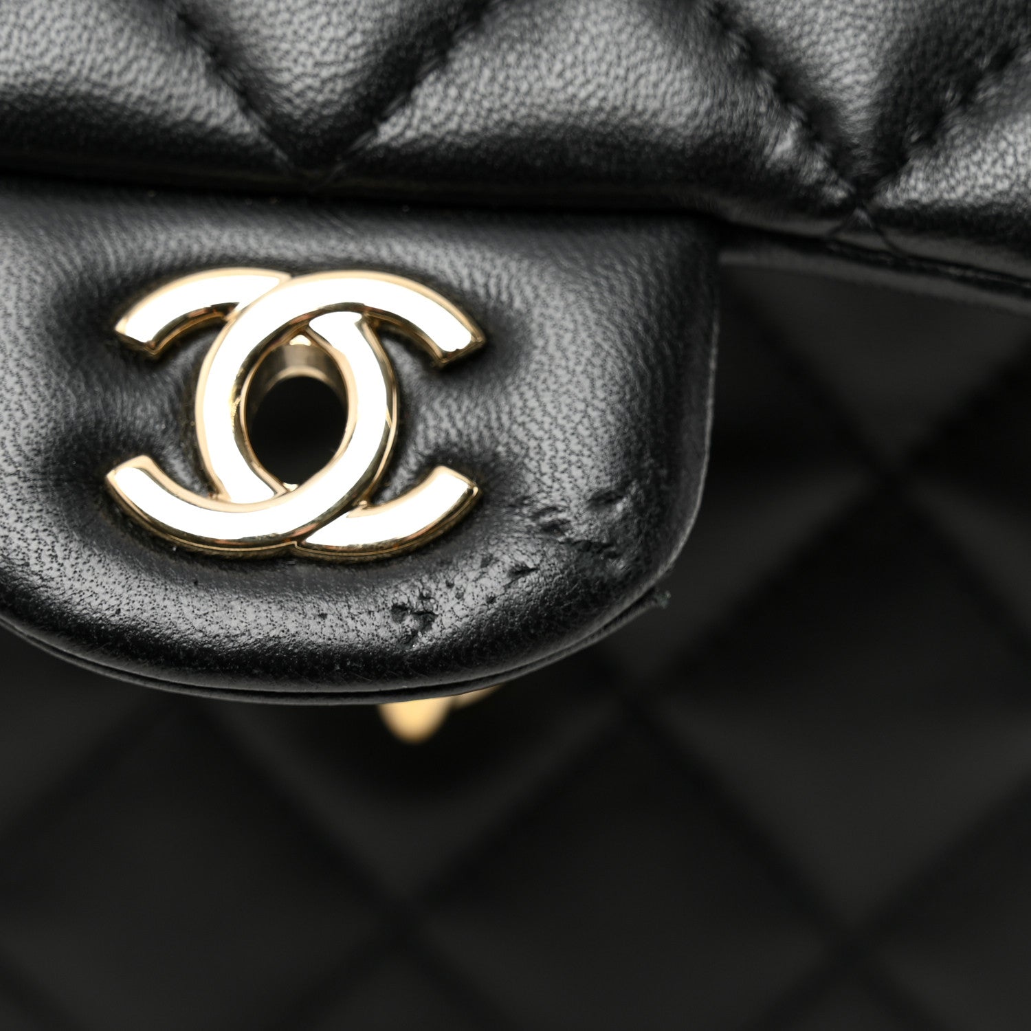 Chanel Lambskin Quilted Small My Precious Flap Black 1792556 Chanel Lambskin Quilted Small My Precious Flap Black 1792556