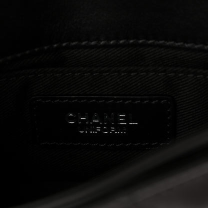 Chanel Calfskin Quilted CC Uniform Flap Belt Bag Black 6 of 10