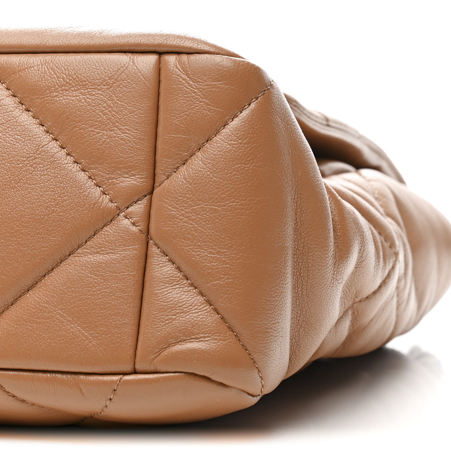Chanel Lambskin Quilted Large Chanel 19 Flap Brown 10 of 10