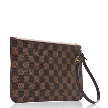 Louis Vuitton Damier Ebene Neverfull MM GM Pochette Rose Ballerine 3 of 8