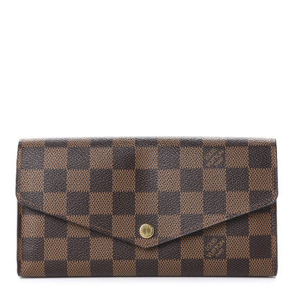 Louis Vuitton Damier Ebene Sarah Wallet NM 1 of 9