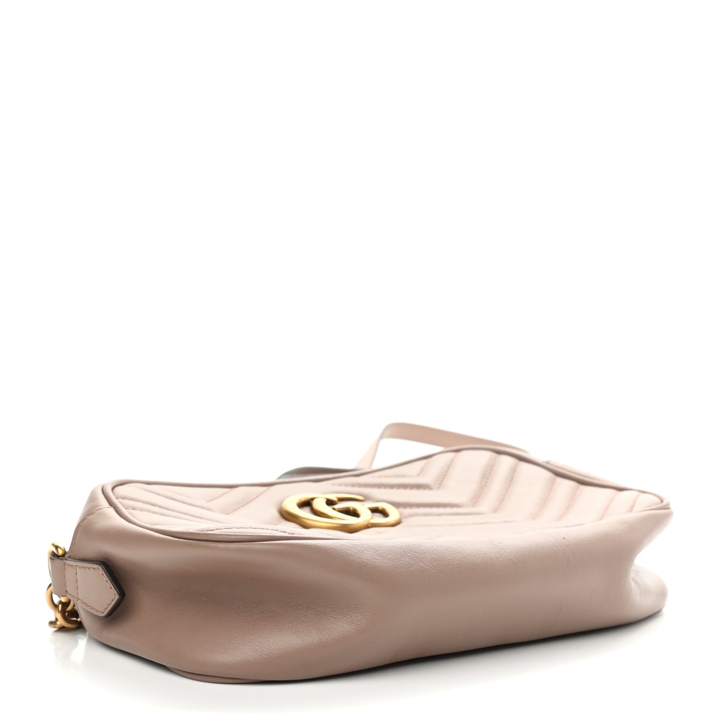 Calfskin Matelasse Small GG Marmont Chain Shoulder Bag Porcelain Rose