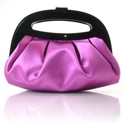 Jimmy Choo Satin Small Gathered Handbag Purple 1 of 8