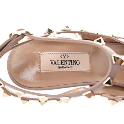 Valentino Garavani Patent Nappa Rockstud Ankle Strap 100mm Pumps 39 Bouganville Poudre 6 of 8