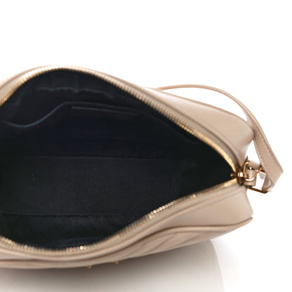 Saint Laurent Calfskin Matelasse Monogram Lou Camera Bag Nude Powder 5 of 9