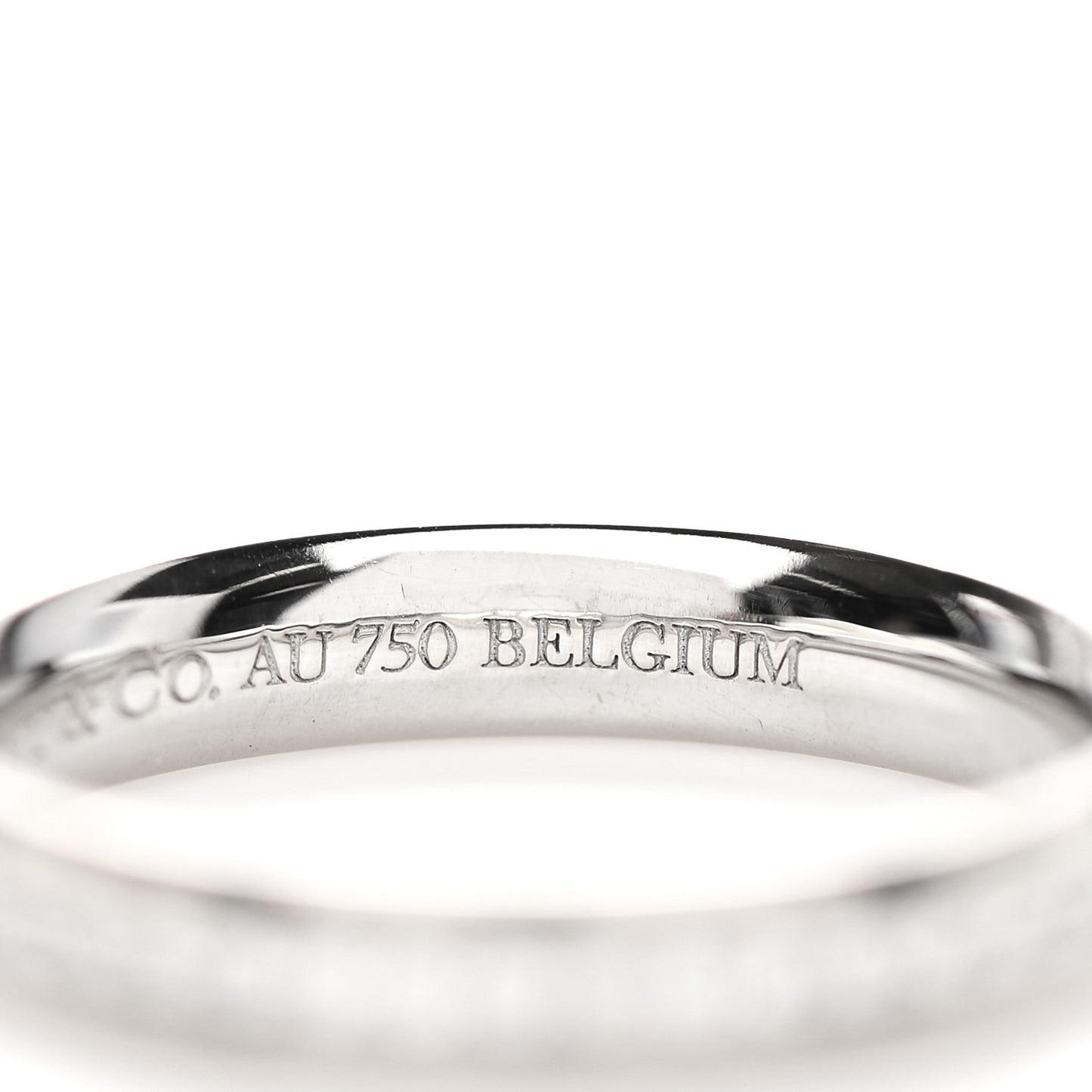 18K White Gold Diamond Metro Wedding Band Ring 47 4