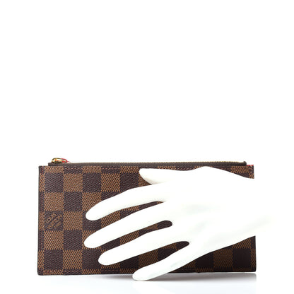 Louis Vuitton Damier Ebene Felicie Chain Wallet Zippered Insert 2 of 6