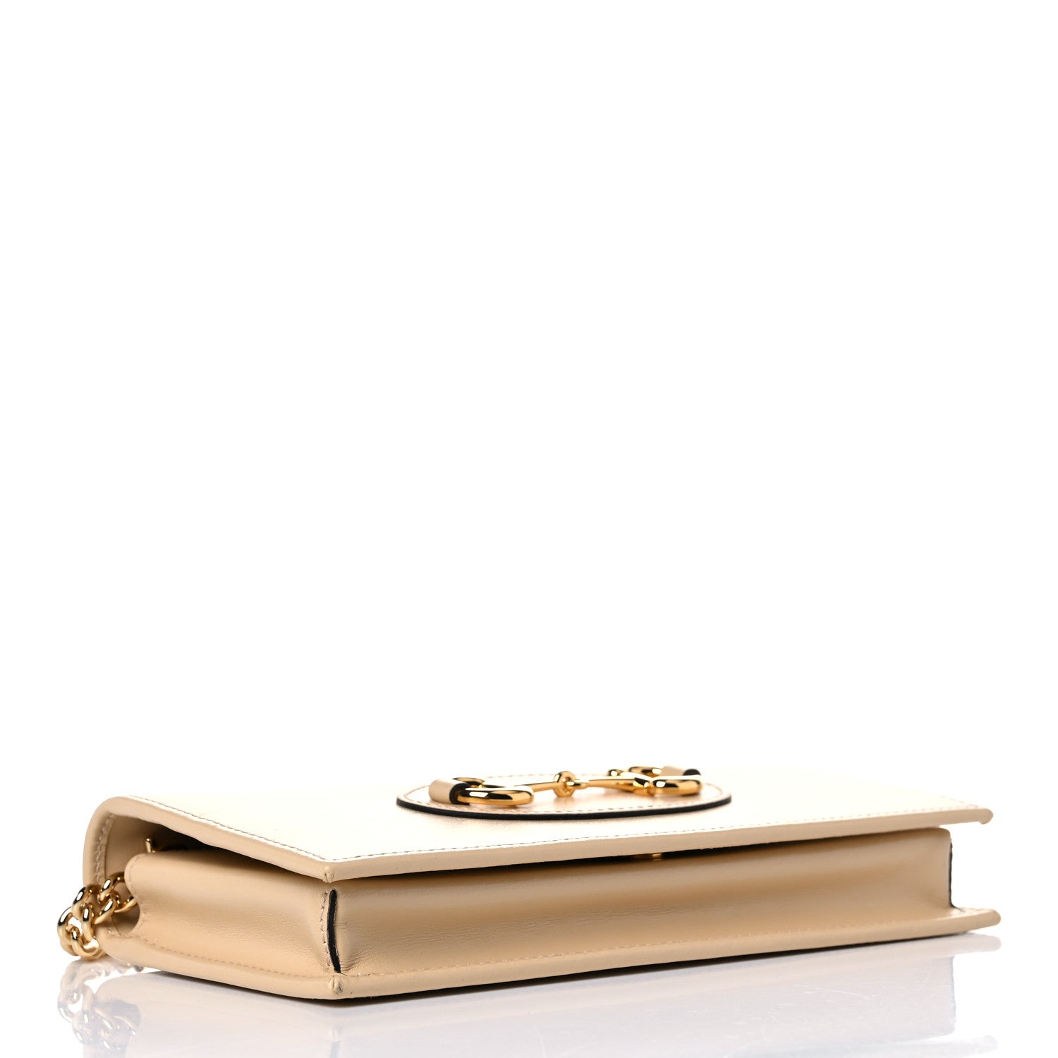 Gucci Boarded Plutone Calfskin Horsebit 1955 Wallet On Chain Bubble Tea 4 of 9