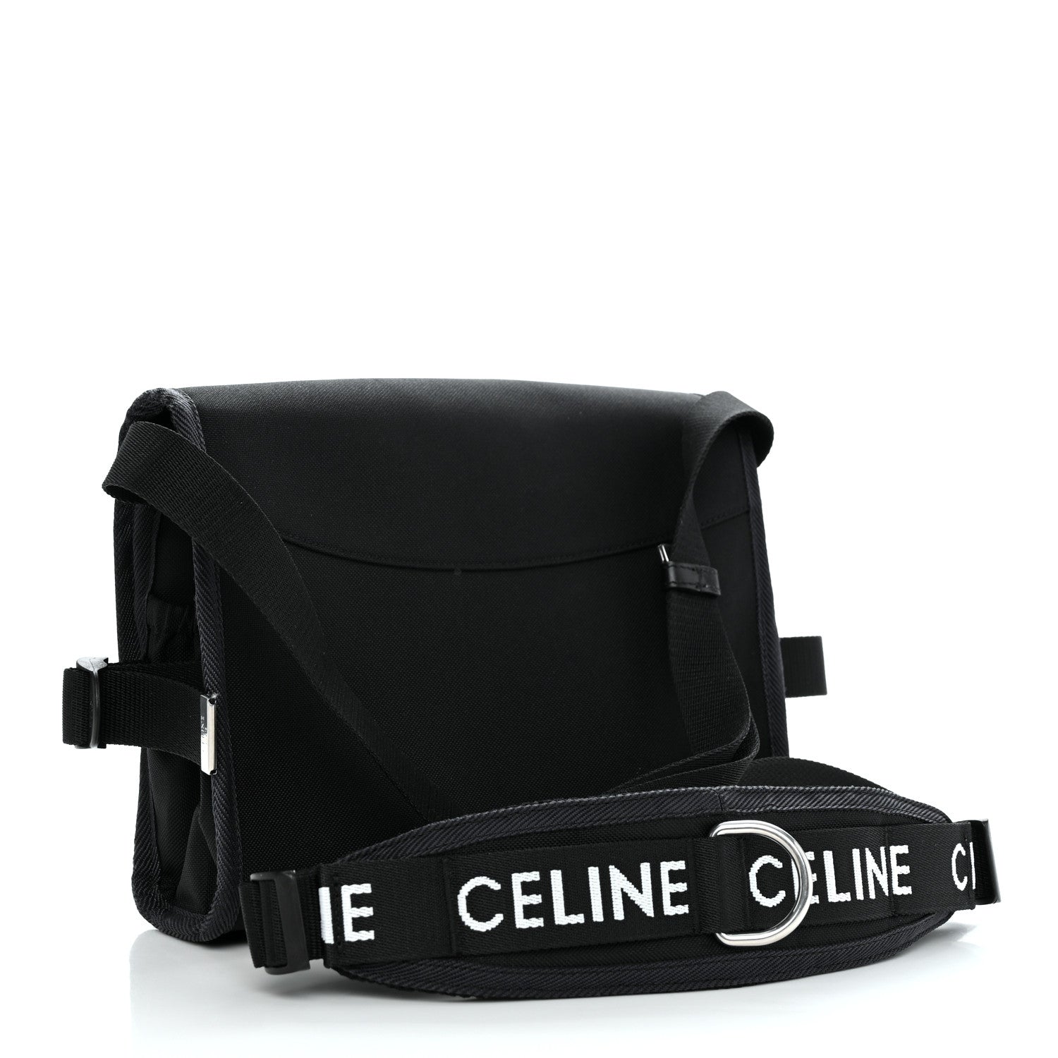 Celine Canvas Small Trekking Messenger Bag Black 2 of 14
