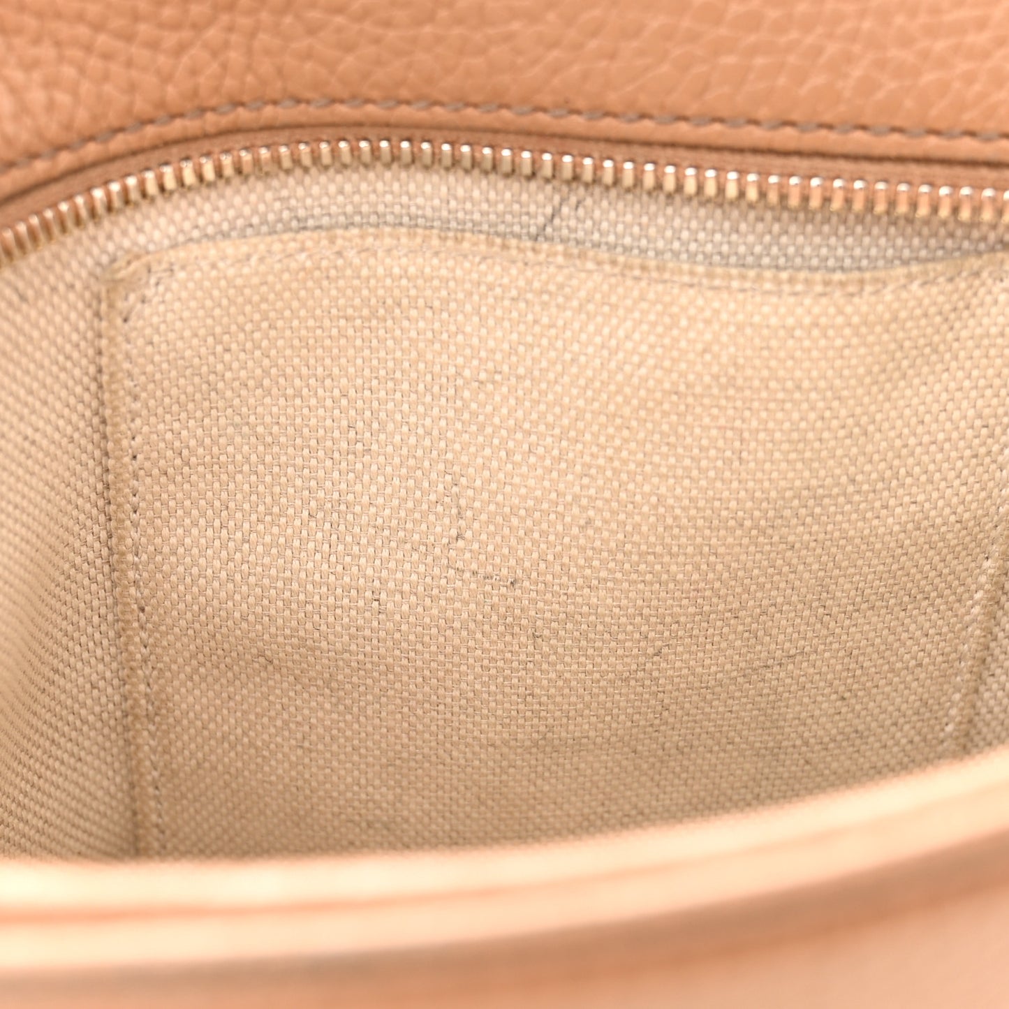 Pebbled Calfskin Small Soho Disco Bag Camelia