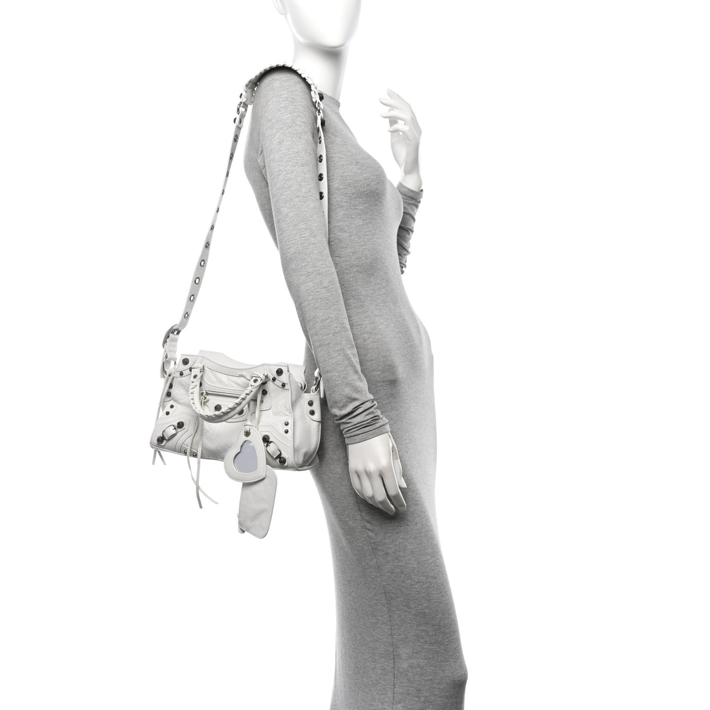 Agneau Arena Neo Cagole Handbag XS Optic White