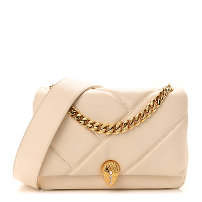 Bulgari Calfskin Matelasse Mini Serpenti Cabochon Crossbody Bag Ivory Opal 1 of 23