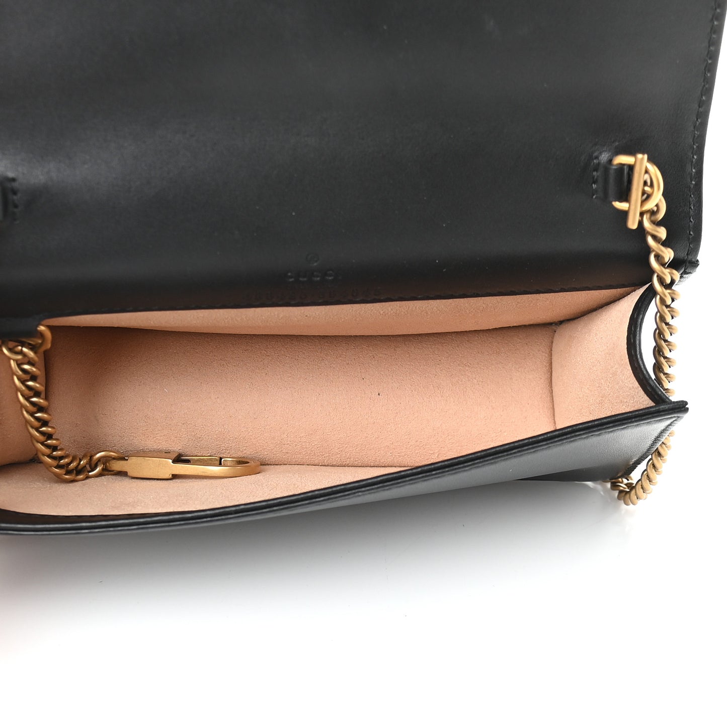 Calfskin Matelasse GG Marmont Mini Bag Black