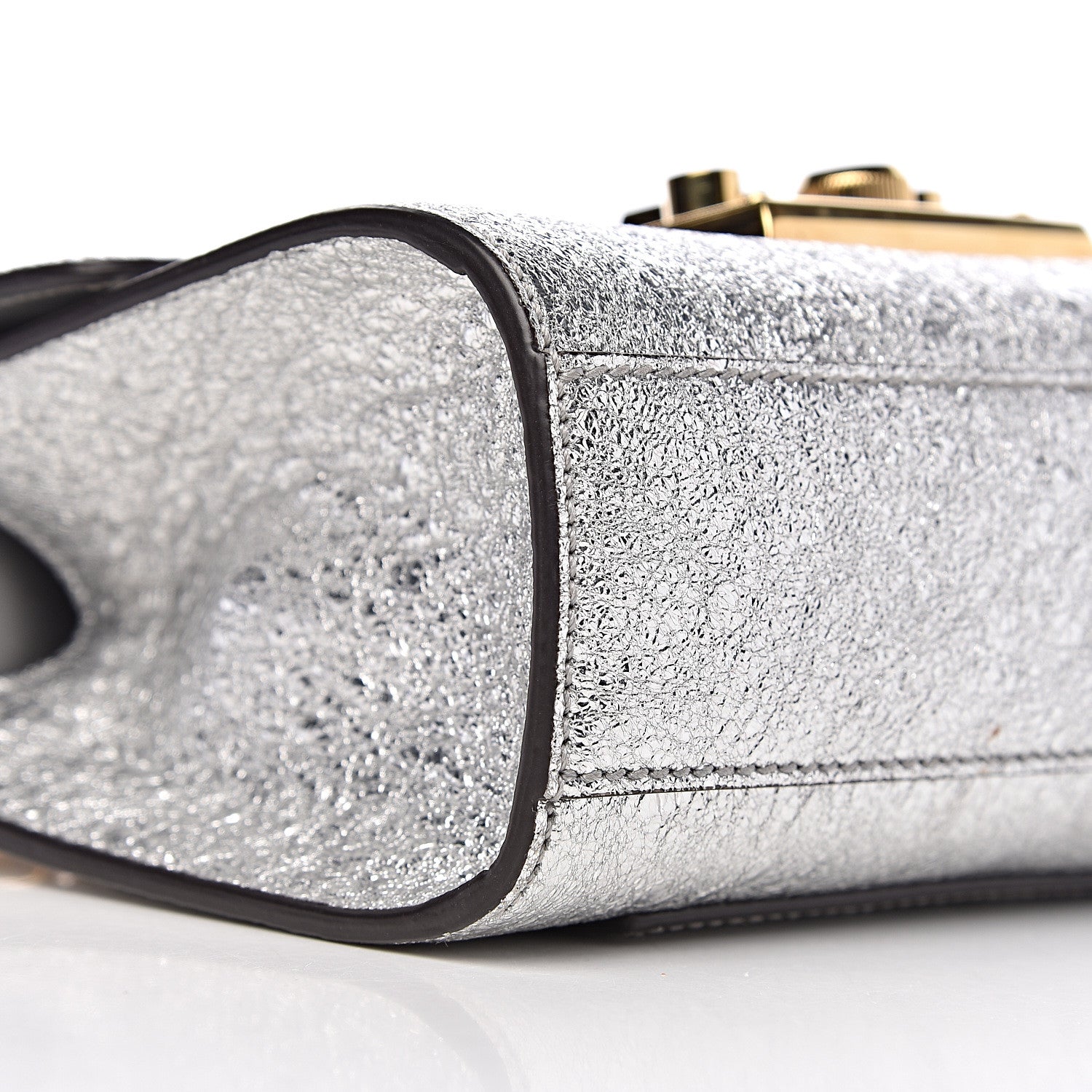 Gucci Galassia Small Padlock Shoulder Bag Argento 12 of 13