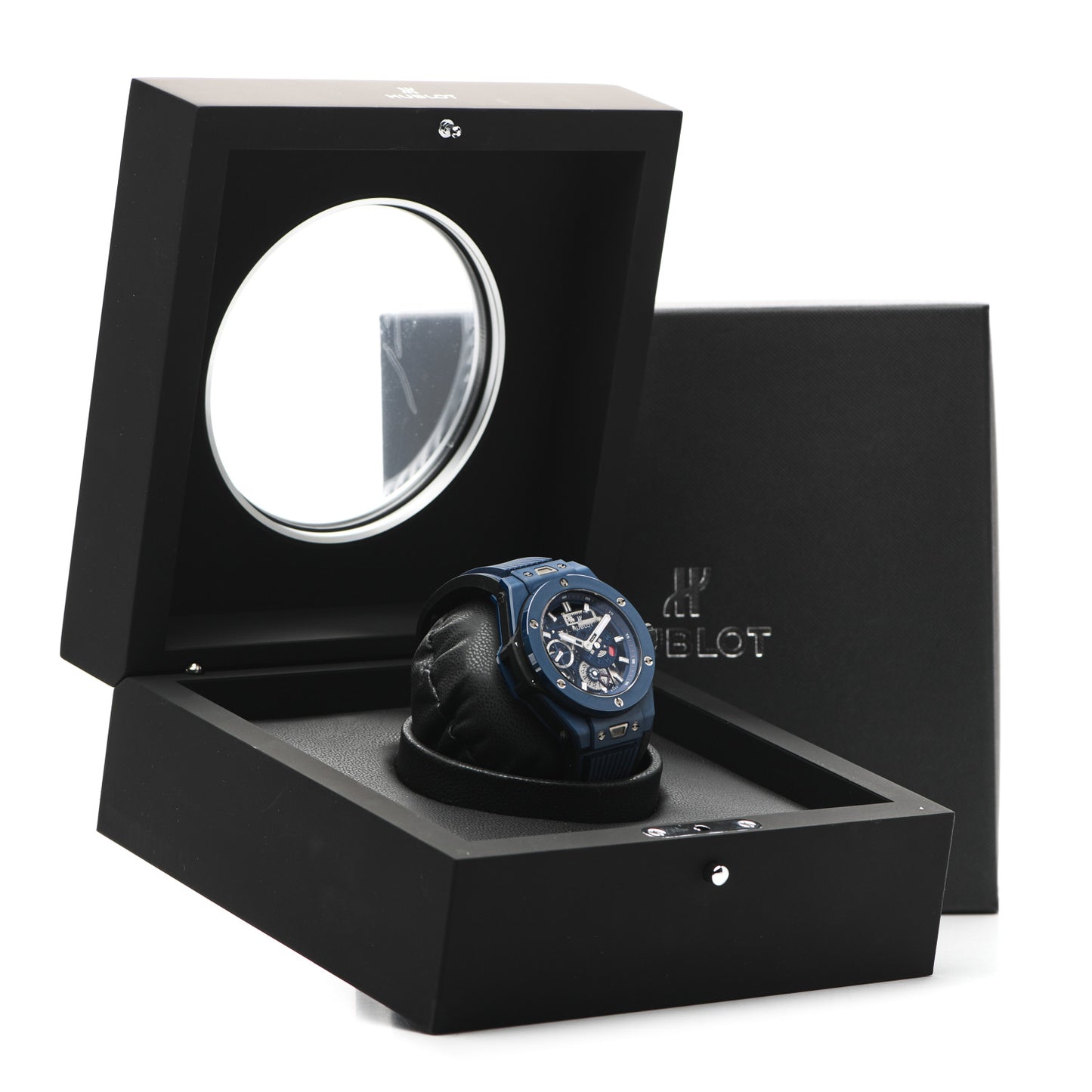 Ceramic Rubber 45mm Big Bang Meca-10 Automatic Watch Blue 414.EX.5123.RX