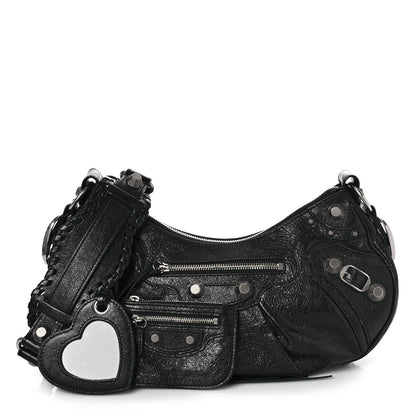 Balenciaga Agneau Arena Small Le Cagole Shoulder Bag Black 2 of 13
