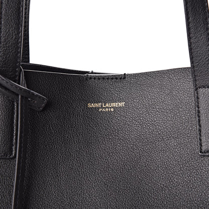 Saint Laurent Calfskin Large Shopping Tote Black 8 of 11