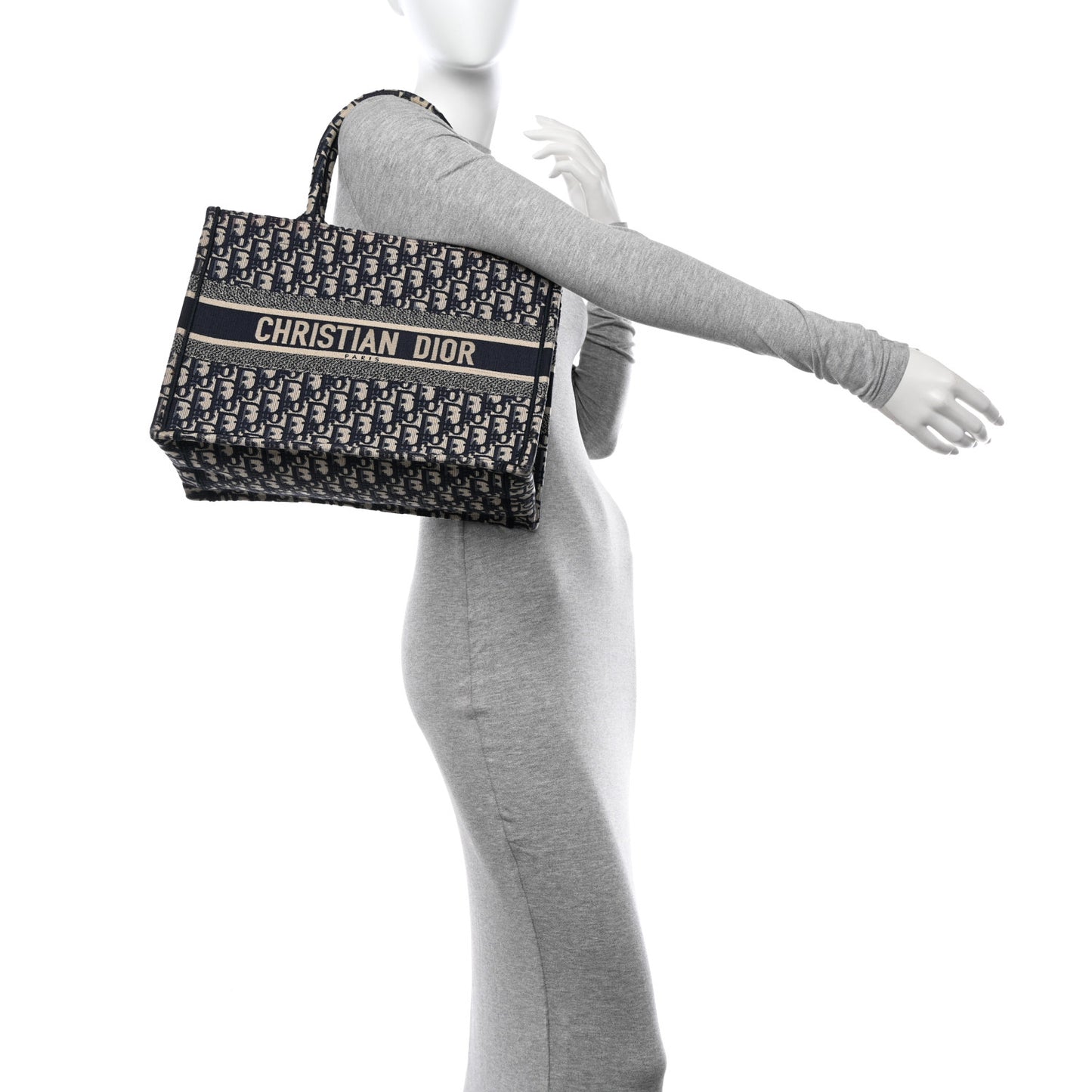 Oblique Medium Book Tote Blue Multicolor