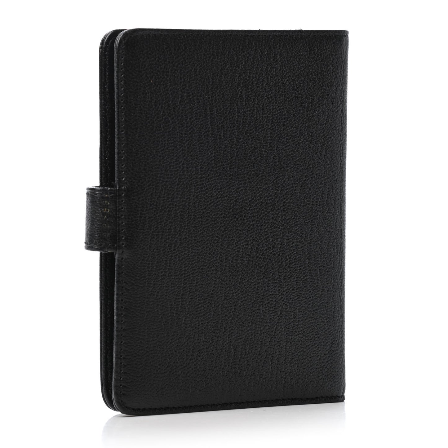 Goatskin Small Ring Agenda Planner Black