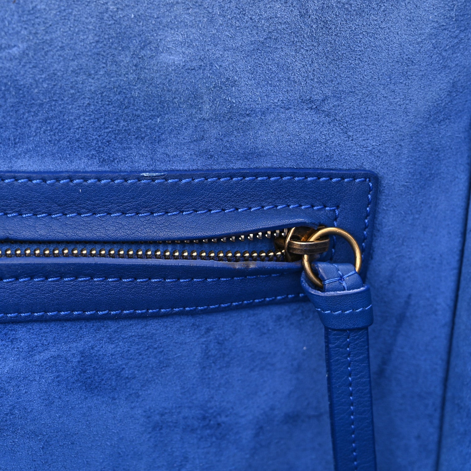 Celine Supple Calfskin Medium Phantom Luggage Royal Blue 13 of 18
