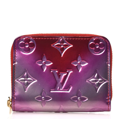 Louis Vuitton Metallic Vernis Degrade Zippy Coin Purse Pink Red 1 of 6