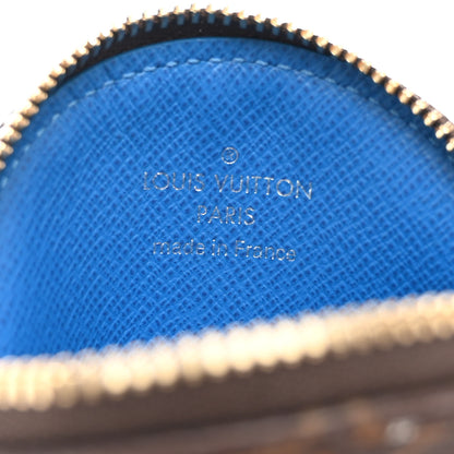 Louis Vuitton Monogram 2019 Christmas Animation Round Coin Purse Blue 6 of 8