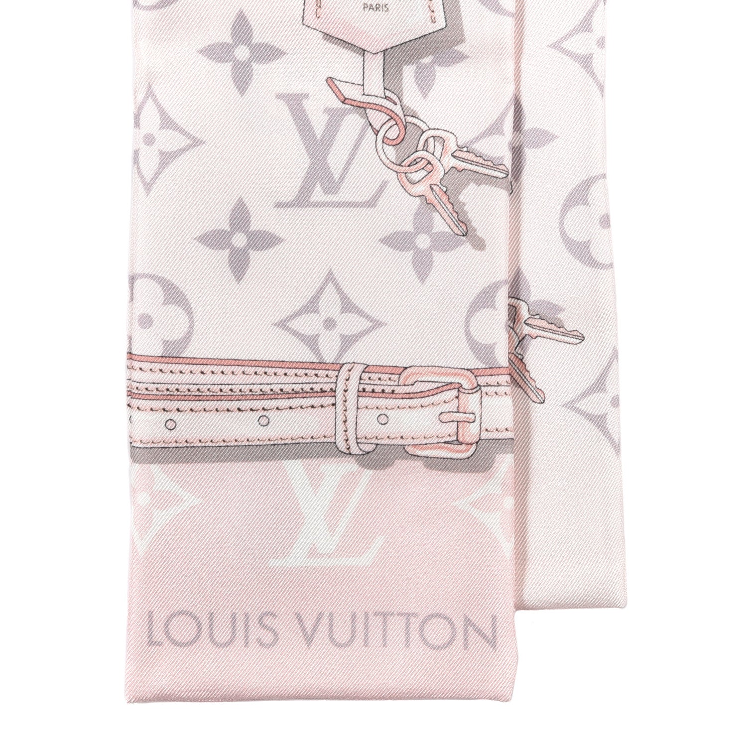 Louis Vuitton Silk Monogram Confidential Bandeau Light Pink 2 of 3